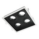 Square Slotter Four Light Downlight Frame - White Frame Square Slotter Four Light Downlight Frame - White Frame